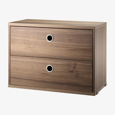 The Conran Shop Cabinet With Drawers in Walnut By String Furniture