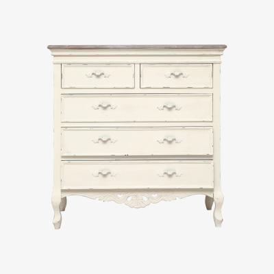 Dunelm Camille Ivory 5 Drawer Chest Cream