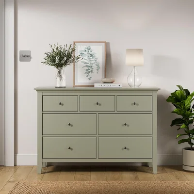 Dunelm Lynton 7 Drawer Chest Lynton Sage