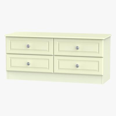Dunelm Pembroke Cream 4 Drawer Bed Box Cream