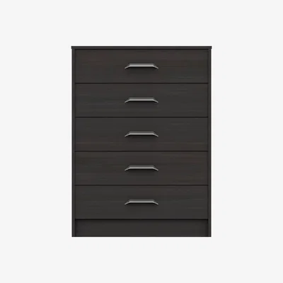 Dunelm Florine 5 Drawer Chest Black