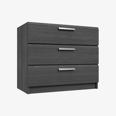 Dunelm Piper 3 Drawer Chest Graphite (Grey)