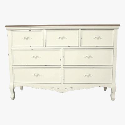 Dunelm Camille Ivory 7 Drawer Chest Cream White