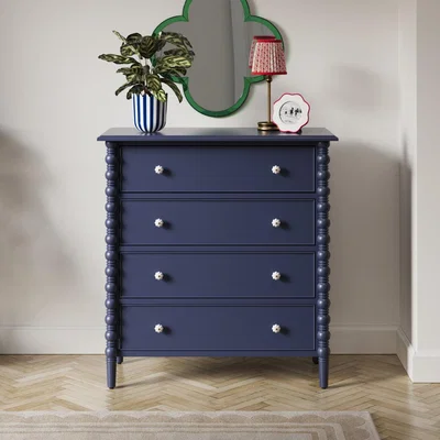 Dunelm Pippin 4 Drawer Chest, Navy Navy