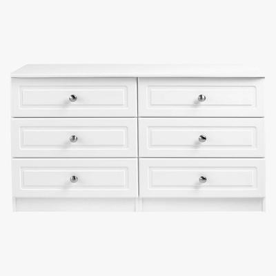 Dunelm Calando 6 Drawer Wide Chest Cream
