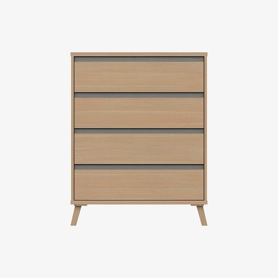 Dunelm Jenson 4 Drawer Chest Light Oak