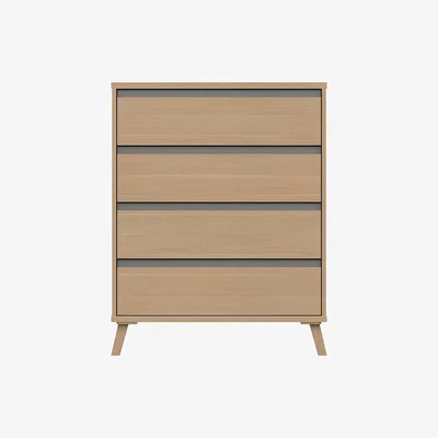 Dunelm Jenson 4 Drawer Chest Light Oak