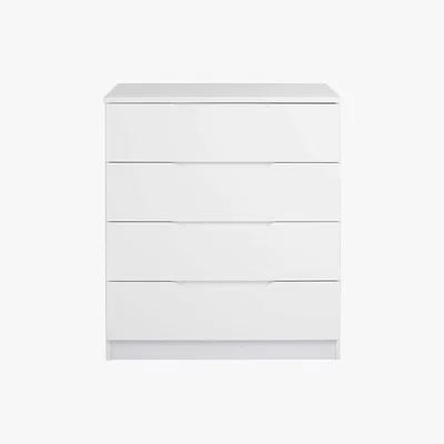Dunelm Legato White 4 Drawer Chest White