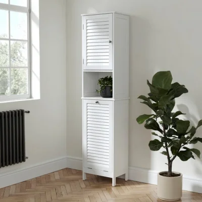 Dunelm Nautical Tallboy with Built In Laundry Hamper