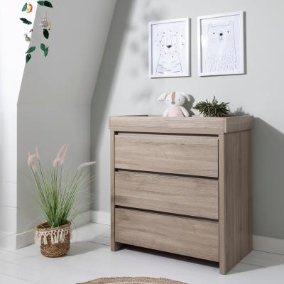 Dunelm Tutti Bambini Modena 3 Drawer Changing Unit Light Oak