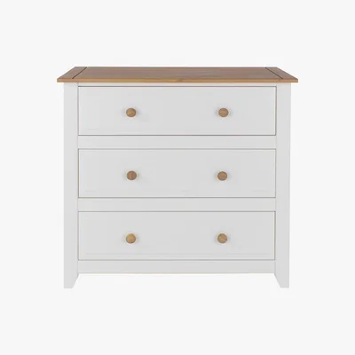 Dunelm Capri 3 Drawer Chest White
