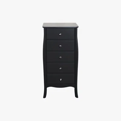 Dunelm Baroque Coffee 5 Drawer Chest Coffee