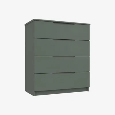 Dunelm Legato 4 Drawer Chest Green