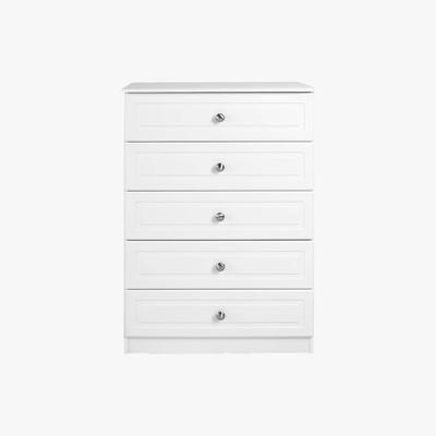 Dunelm Calando 5 Drawer Chest Cream