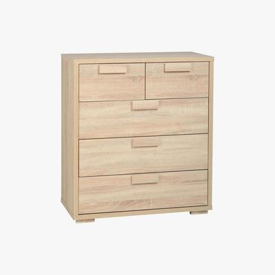Dunelm Cambourne 5 Drawer Chest Natural