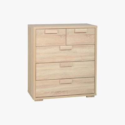 Dunelm Cambourne 5 Drawer Chest Natural