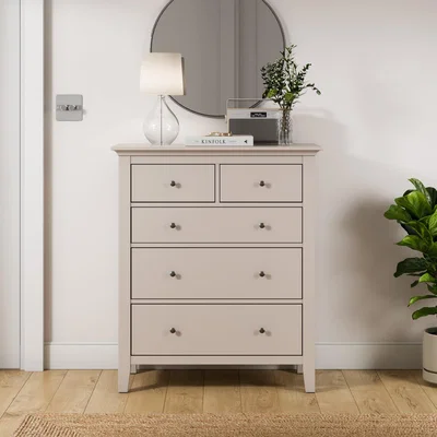 Dunelm Lynton 5 Drawer Chest Lynton Natural