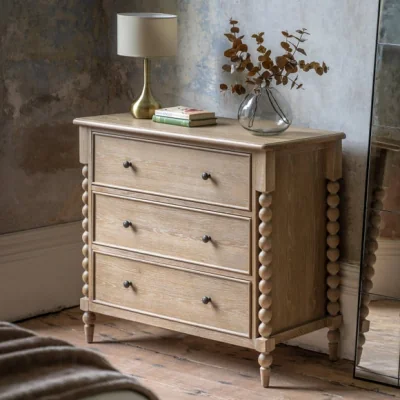 Dunelm Cedar & Sage Boden 3 Drawer Chest