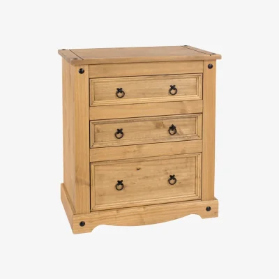 Dunelm RETURN - Corona 3 Drawer Chest, Pine