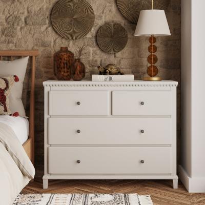 Dunelm Marco 4 Drawer Chest, Ivory Grey
