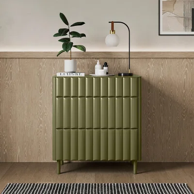 Dunelm Alita 3 Drawer Wide Chest Green