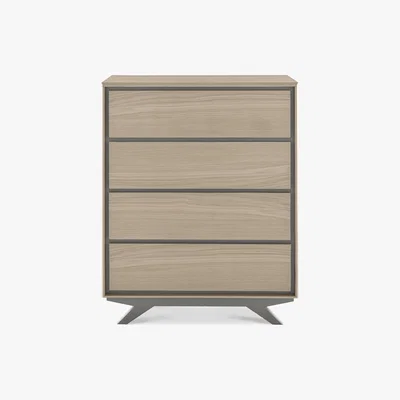 Dunelm Brunel 4 Drawer Chest Mid Oak (Brown)