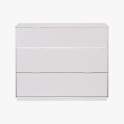 Dunelm Aria 3 Drawer Wide Chest of Drawers Off-White