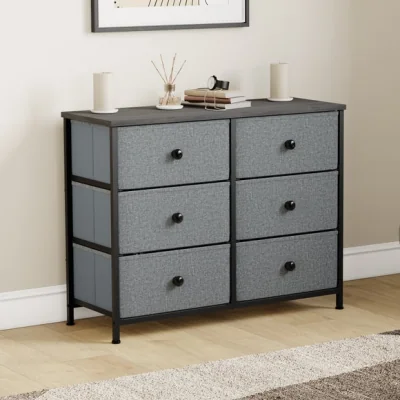Dunelm Maye 6 Drawer Fabric Chest