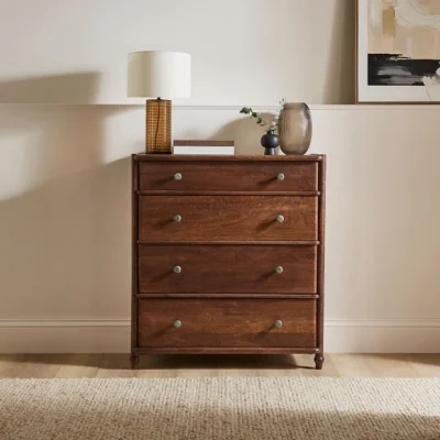 Dunelm Elma 4 Drawer Chest, Mango Wood