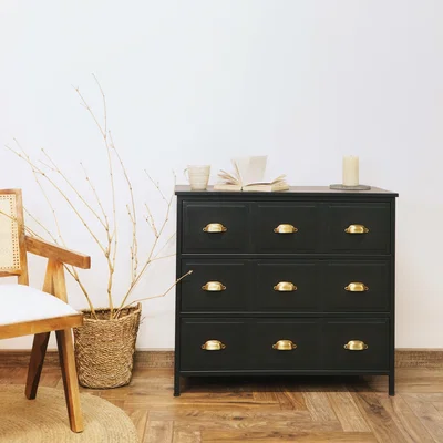 Dunelm Fenway 3 Drawer Chest Black