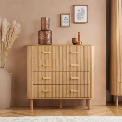 Dunelm Axel 5 Drawer Fluted Chest