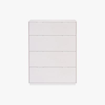 Dunelm Aria 4 Drawer Tall Chest of Drawers Off-White