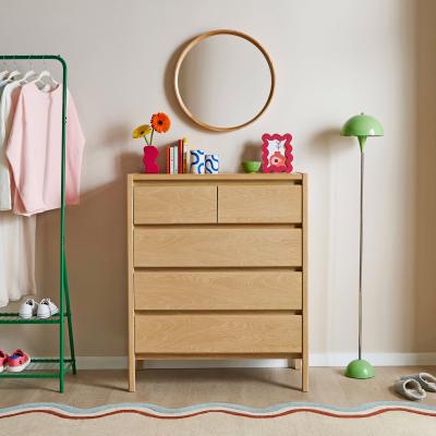 Dunelm Elements Holmes 5 Drawer Chest, Oak Oak