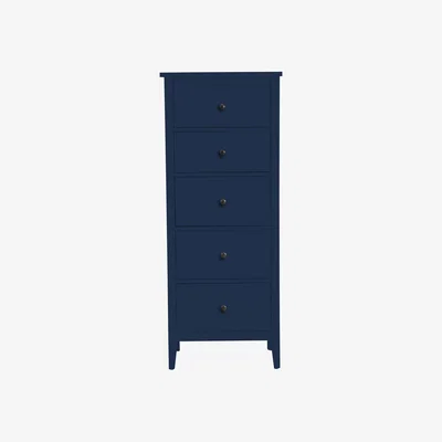 Dunelm Lynton Navy Compact Tallboy Navy