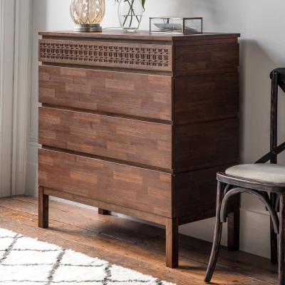 Dunelm Baytown Retreat 4 Drawer Chest Brown