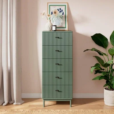 Dunelm Elsie Tall 5 Drawer Chest
