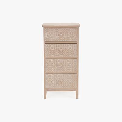 Dunelm Ivy Tall Chest of Drawers Natural