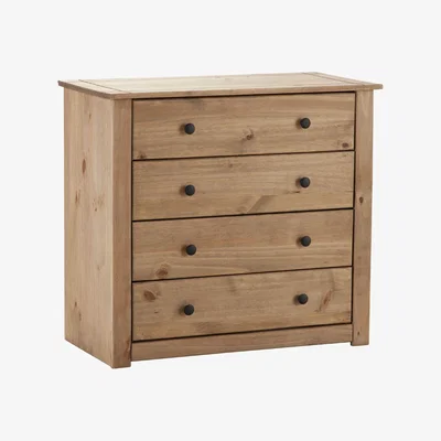 Dunelm Panama 4 Drawer Chest Natural