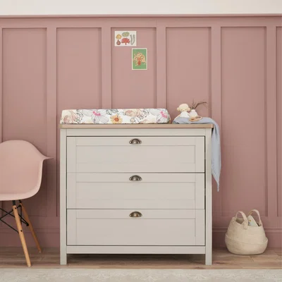 Dunelm Tutti Bambini Verona 3 Drawer Chest Changer Dove (Grey)