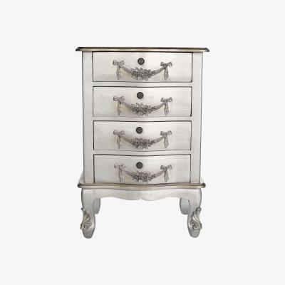 Dunelm Toulouse Silver 4 Drawer Chest Silver