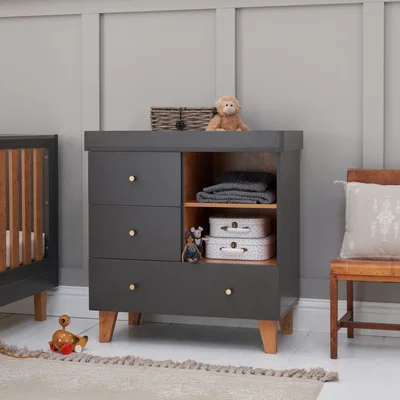 Dunelm Tutti Bambini Como 3 Drawer Chest Changer Slate