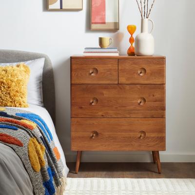 Dunelm Albury 4 Drawer Chest, Oak Natural