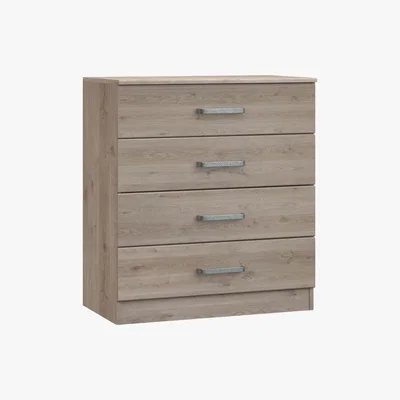 Dunelm Minnesota Natural 4 Drawer Chest Natural