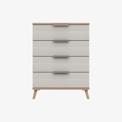 Dunelm Murray 4 Drawer Chest Off-White