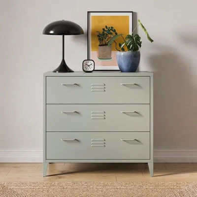 Dunelm Helga Metal 3 Drawer Chest