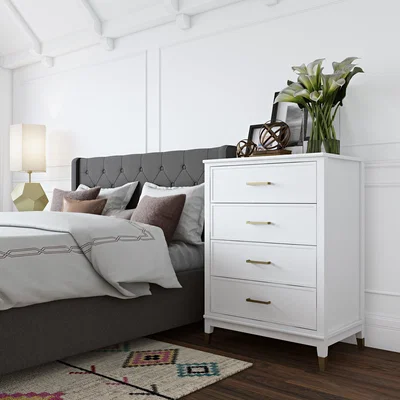 Dunelm Cosmo Westerleigh 4 Drawer Chest White