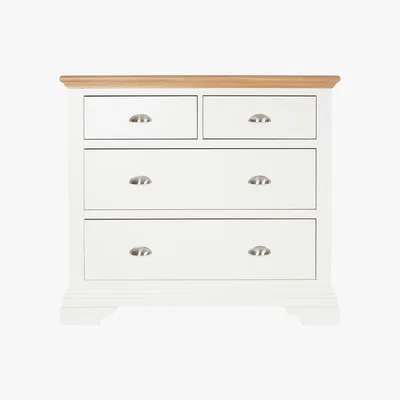 Dunelm Eaton Cream 4 Drawer Chest Cream