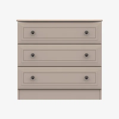 Dunelm Portia 3 Drawer Chest Earth (Brown)
