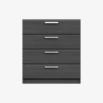 Dunelm Piper 4 Drawer Chest Graphite (Grey)