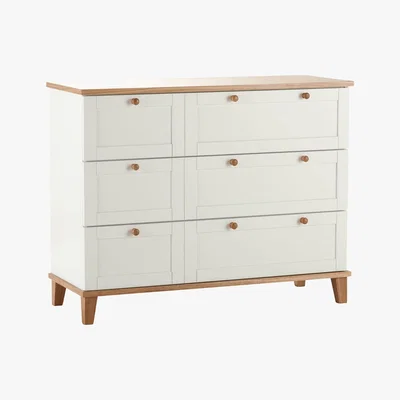 Dunelm Arcadia 3 Drawer Chest White